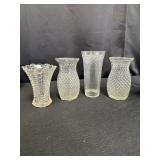 Textured Glass Vases