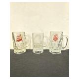 Vintage Glass Root Beer Mugs
