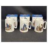 3 Norman Rockwell Mugs, Long John Silverï¿½s