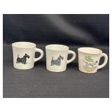 3 Dog Ceramic Mugs