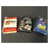 Doritos, mikes drinks, & DQ space playing cards &
