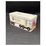 Fanny Farmer candy delivery truck tin bank,