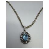 Rope Chain Necklace & Pendant - unmarked