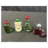 Avon Christmas shaped cologne bottles