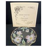 Lefton Designer Collection glass plate by Michio