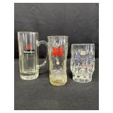 Heavy Duty Glass Beer Mugs