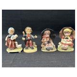 4- 3.5" Hummel Style Figurines