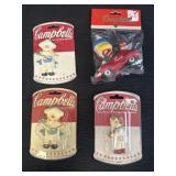 Campbells resin flat figurines, shelfkins, &