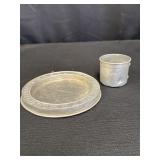 Alphabet Childrenï¿½s Alum. Plate & Baby Cup