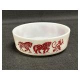 5" Hazel Atlas White Milk Glass Child Bowl