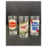 Vtg Beer Glasses