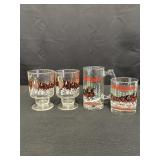 Budweiser Holiday Beer Glasses