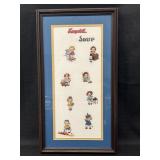 Framed Campbellï¿½s Kids Cross Stitch