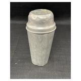 Vtg aluminum Cocomalt drink mix shaker, 7in H