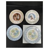4- 9.25" Avon Decorative Plates- Betsy Ross,