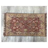 Hand Knotted Oriental Rug 46 x 24"
