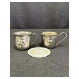 Vintage Silver Plated Baby Cups