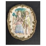 5" 3-D Bisque Porcelain Wall Plaque