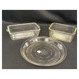 3 Glassbake Baking Dishes