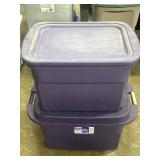 Sterilite 20 gallon heavy duty tote box purple