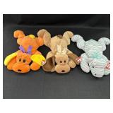 3 Ty Pillow Pals - Woof (orange & yellow), Woof