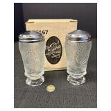 Tiara Exclusives Salt & Pepper shakers, orig. box,