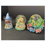 3 Snow Globes- Sorcerer's Apprentice Hat Mickey