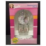 Barbie porcelain anniversary clock in original