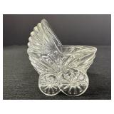 1993 Avon Lead Crystal Baby Carriage- 2.75'