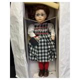 Design Debut 19in porcelain doll, Ramona, NIB