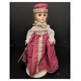 Porcelain Effanbee Rapunzel Doll w/ white & pink
