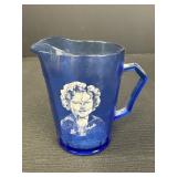 4.5' Cobalt Blue Shirley Temple Pitcher