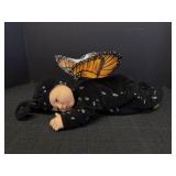 Anne Geddes plush butterfly doll w/soft body &