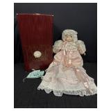 Dynasty Megan Porcelain Doll in Pink Lace dress