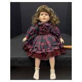1996 Heritage Mint, Ashley Porcelain Doll, Sitting