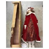 Porcelain Christmas Doll