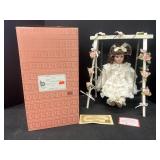 1995 Brinnï¿½s Spring Swing Doll w/ wooden swing set
