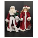House of Lloyd Santa & Mrs. Santa porcelain dolls