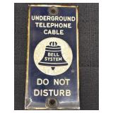 Porcelain Bell System Sign