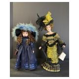 2 Victorian Porcelain Dolls