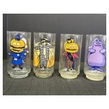 Set of 4 McDonalds Collector Series glasses,