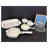 Variety of Blue Cornflower Corning Ware, 12pc -