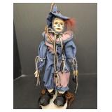 Brinn's Musical Porcelain & Cloth Clown  works