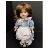 Little Debbie porcelain & Cloth doll 13in tall