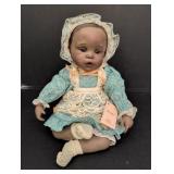 'Danielle' porcelain African American baby doll