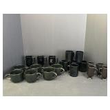 Variety of Black Glasses & Mugs