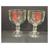 2- 8' Shakey's Pizza Parlor Beer Glasses