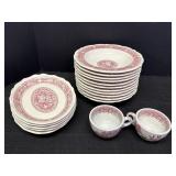 Syracuse China, Strawberry Hill pattern plates &