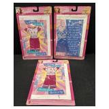 2001 Mattel Barbie fashion fun greetings outfits