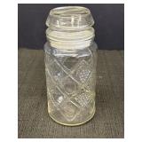 Vtg Smuckerï¿½s Anchor Hocking Jar Canister w/Lid,